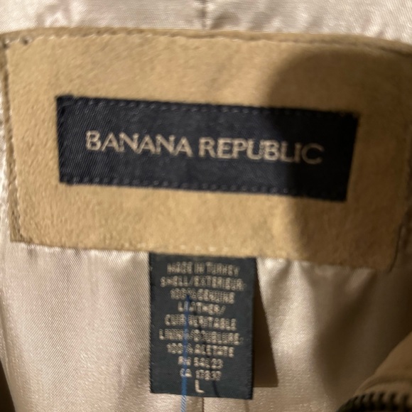 Vintage? 2001? BR suede leather jacket. Straight cut pockets w/big snaps! - Picture 3 of 16